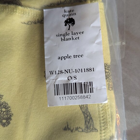 Kate Quinn | single layer blanket | apple tree | organic cotton interlock - Picture 6 of 12